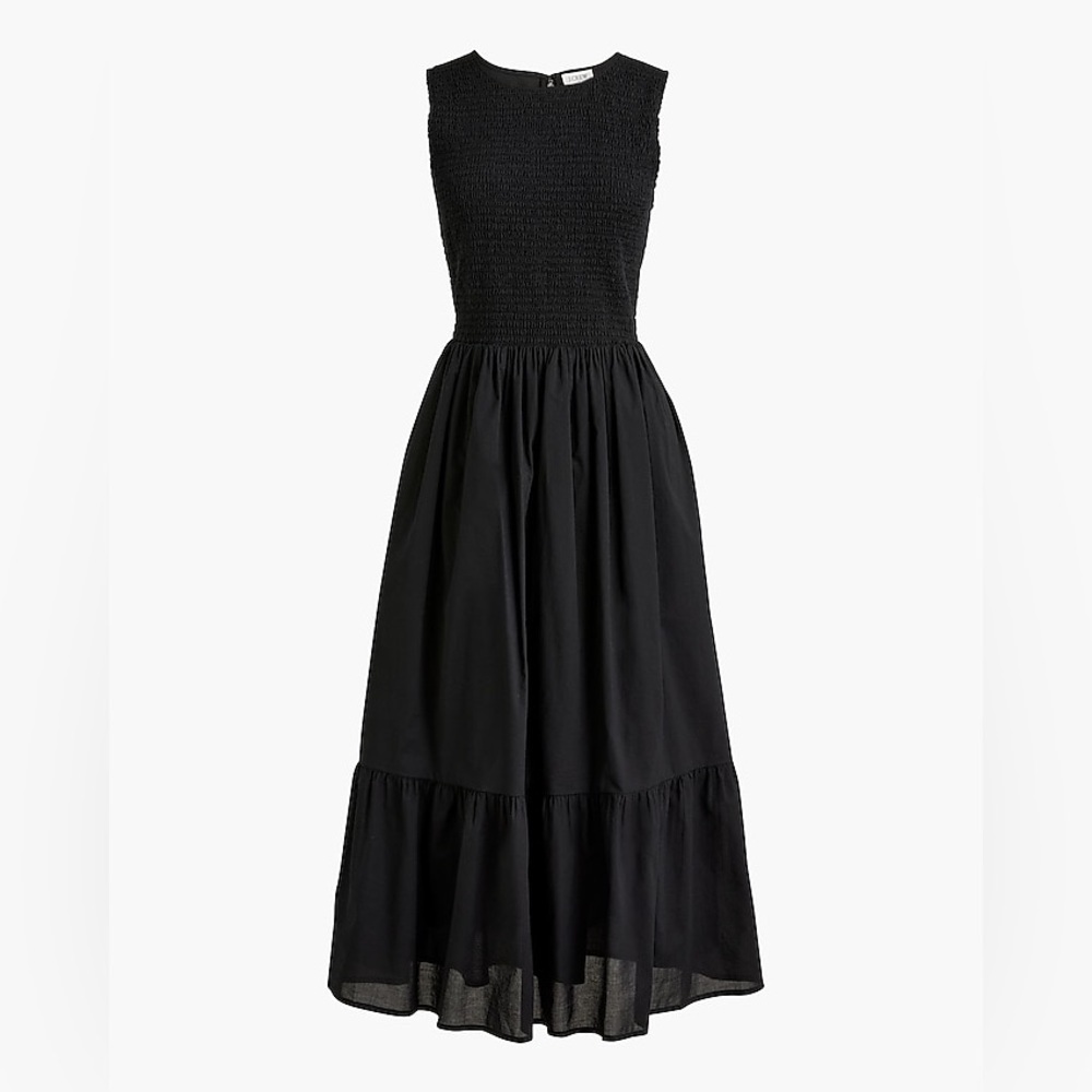 J Crew Smocked midi dress BY531